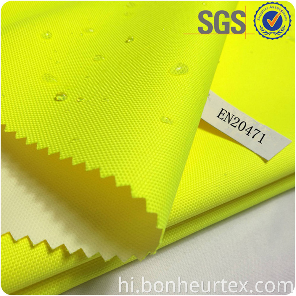 High Visibility Breathable Coating EN343 fabric 